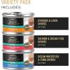 imagePurina Pro Plan Wet Kitten Food Pate Salmon and Ocean Fish Entree  Pack of 24 3 oz PullTop CansVariety Pack  12 ct 2
