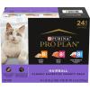 imagePurina Pro Plan Hairball Control Cat Food Wet Cat Food Variety Pack Hairball Control Entrees  Pack of 24 3 oz Cans