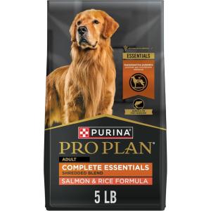 imagePurina Pro Plan Complete Essentials Shredded Blend Salmon and Rice Dog Food Dry Formula with Probiotics for Dogs  33 lb BagSalmon  Rice