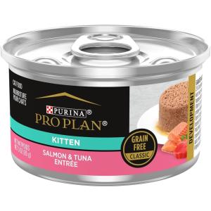 imagePurina Pro Plan Grain Free Pate High Protein Wet Kitten Food DEVELOPMENT Salmon ampamp Tuna Entree  Pack of 24 3 oz PullTop Cans3 Ounce Pack of 24