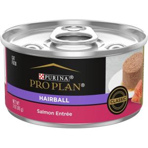 imagePurina Pro Plan Hairball Control Cat Food Wet Pate Hairball Ocean Whitefish and Tuna Entree  Pack of 24 3 oz CansSalmon