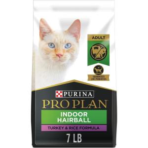 imagePurina Pro Plan Hairball Management Indoor Cat Food Salmon and Rice Formula  35 lb BagTurkey  Rice