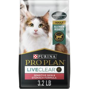 imagePurina Pro Plan LiveClear Cat Food Weight Management and Cat Allergen Reducer Chicken and Rice Formula  55 lb BagBeef