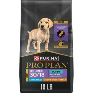 imagePurina Pro Plan Sport Development Large Breed 3018 Chicken and Rice High Protein Dog Food Puppy Formula  35 lb BagChicken  Rice