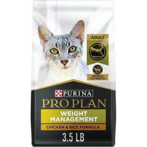 imagePurina Pro Plan Weight Control Dry Cat Food Chicken and Rice Formula  35 lb BagChicken  Rice