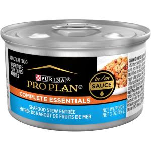 imagePurina Pro Plan Wet Kitten Food Pate Salmon and Ocean Fish Entree  Pack of 24 3 oz PullTop CansSeafood Stew