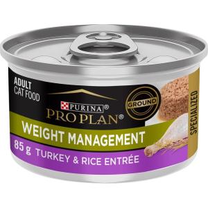 imagePurina Pro Plan Wet Kitten Food Pate Salmon and Ocean Fish Entree  Pack of 24 3 oz PullTop CansTurkey  Rice