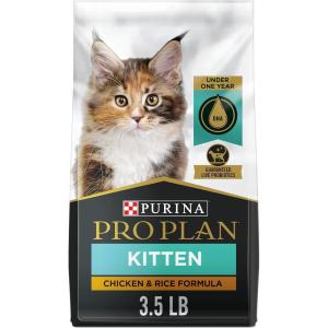 imagePurina Pro Plan With Probiotics High Protein Dry Kitten Food Chicken ampamp Rice Formula  7 lb BagChicken  Rice