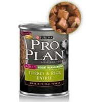 imagePurina Pro Plan Weight Management Dog Food Dry Shredded Blend Chicken and Rice Formula  18 lb Bagliverturkey