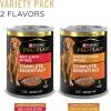 imagePurina Pro Plan Complete Essentials Wet Dog Food Chicken and Rice Entree and Beef and Rice Entree Variety Pack  Pack of 12 13 oz Cans13 Ounce Pack of 12