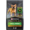 imagePurina Pro Plan Small Breed Dog Food With Probiotics for Dogs Shredded Blend Chicken ampamp Rice Formula  6 lb BagChicken