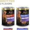imagePurina Pro Plan Sport High Protein Wet Dog Food Beef and Bison Entre and Turkey Duck and Quail Entre Variety Pack  Pack of 12 13 oz Cans13 Ounce Pack of 12