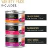 imagePurina Pro Plan Vital Systems Chicken Turkey and Salmon Entree Wet Cat Food Variety Pack 4in1 Immune Digestive Kidney and Brain  Pack of 24 3 oz Cans