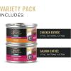 imagePurina Pro Plan Vital Systems Chicken and Salmon Entree Wet Kitten Food Variety Pack 4in1 Muscles Brain Immune and Bone  Pack of 24 3 oz Cans3 Ounce Pack of 24