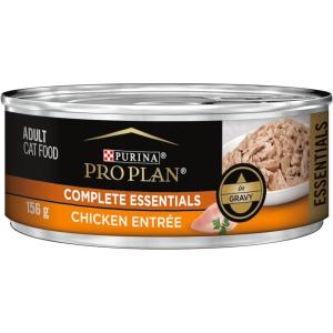 imagePurina Pro Plan Complete Essentials High Protein Cat Food Wet Gravy Chicken and Rice Entree  Pack of 24 55 Oz PullTop CansChicken
