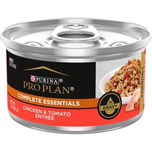 imagePurina Pro Plan Complete Essentials High Protein Cat Food Wet Gravy Chicken and Rice Entree  Pack of 24 55 Oz PullTop CansChicken With Tomatoes