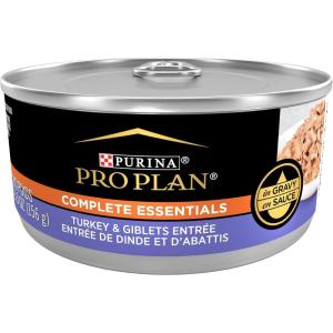 imagePurina Pro Plan Complete Essentials High Protein Cat Food Wet Gravy Chicken and Rice Entree  Pack of 24 55 Oz PullTop CansTurkey  Giblets
