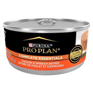 imagePurina Pro Plan Grain Free High Protein Pate Wet Cat Food Complete Essentials Ocean Whitefish ampamp Tuna Entree  Pack of 24 3 oz CansChicken  Spinach