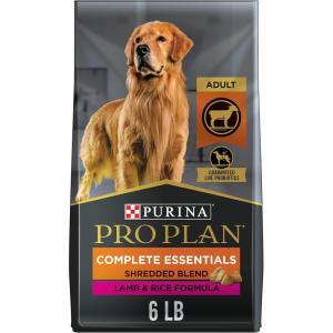 imagePurina Pro Plan High Protein Dog Food With Probiotics for Dogs Shredded Blend Chicken ampamp Rice Formula  18 lb BagLamb  Rice