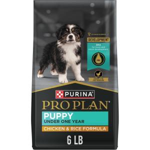 imagePurina Pro Plan High Protein Dry Puppy Food Chicken and Rice Formula  6 lb BagChicken  Rice