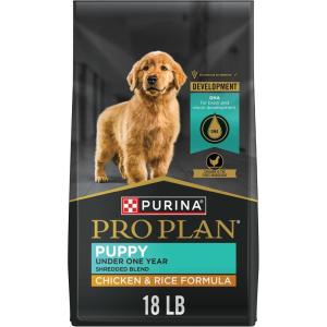 imagePurina Pro Plan High Protein Dry Puppy Food Chicken and Rice Formula  6 lb BagChicken  Rice Shredded Blend