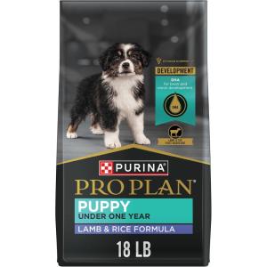 imagePurina Pro Plan High Protein Puppy Food Shredded Blend Chicken ampamp Rice Formula  34 lb BagLamb  Rice