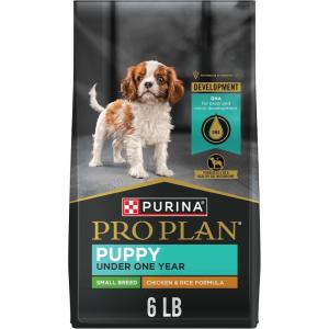 imagePurina Pro Plan High Protein Small Breed Puppy Food DHA Chicken ampamp Rice Formula  6 lb BagChicken  Rice