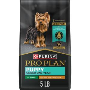 imagePurina Pro Plan High Protein Toy Breed Puppy Food DHA Chicken and Rice Formula  5 lb BagChicken  Rice