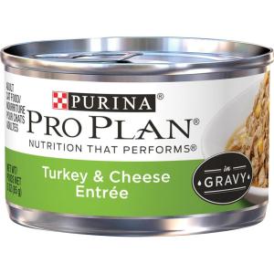 imagePurina Pro Plan High Protein Wet Cat Food Complete Essentials Tuna Entree in Sauce  3 oz PullTop Can  Pack of 24 3 oz PullTop CansTurkey  Cheese