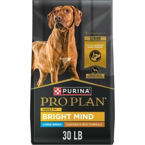imagePurina Pro Plan Senior Dog Food With Probiotics for Dogs Bright Mind 7 Chicken ampamp Rice Formula  16 lb BagChicken