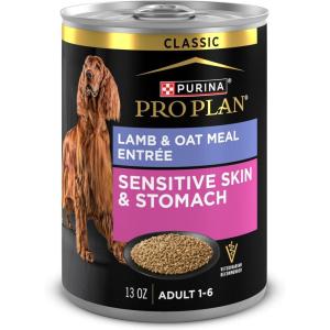 imagePurina Pro Plan Sensitive Skin and Stomach Dog Food Dry Adult Salmon ampamp Rice Formula Digestive Health  16 lb BagLamb  Oatmeal