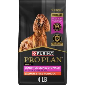imagePurina Pro Plan Sensitive Skin and Stomach Dog Food Dry Adult Salmon ampamp Rice Formula Digestive Health  16 lb BagSalmon  Rice