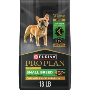 imagePurina Pro Plan Small Breed 7 Plus Shredded Blend Chicken and Rice Formula Senior Dog Food  18 lb BagChicken  Rice