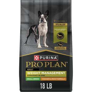 imagePurina Pro Plan Small Breed Dog Food Shredded Blend Chicken and Rice Formula With Guaranteed Live Probiotics  34 lb BagChicken  Rice