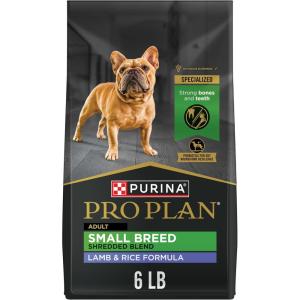imagePurina Pro Plan Small Breed Dog Food With Probiotics for Dogs Shredded Blend Chicken ampamp Rice Formula  6 lb BagLamb  Rice