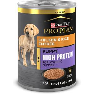 imagePurina Pro Plan Sport High Protein Puppy Food Chicken and Rice Entree Wet Formula  Pack of 12 13 oz Cans