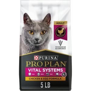 imagePurina Pro Plan Vital Systems Salmon and Egg Formula 4in1 Adult Dry Cat Food  5 lb BagChicken