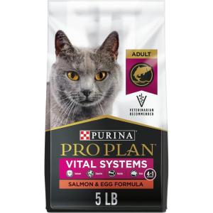 imagePurina Pro Plan Vital Systems Salmon and Egg Formula 4in1 Adult Dry Cat Food  5 lb BagSalmon