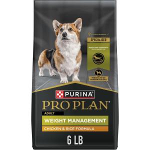 imagePurina Pro Plan Weight Management Dry Dog Food Chicken and Rice Formula  18 lb BagChicken