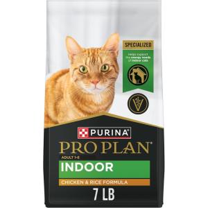 imagePurina Pro Plan Adult Indoor Chicken and Rice Formula High Protein Cat Food 35 Pound Pack of 17 Pound Pack of 1