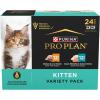 imagePurina Pro Plan Grain Free Chicken and Liver and Ocean Whitefish and Salmon 24 ct Kitten Wet Food Variety Pack  24 3 oz Cans35 Ounce Pack of 24