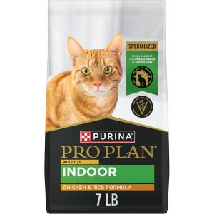 imagePurina Pro Plan Adult 7 Plus Indoor Chicken and Rice Formula High Protein Cat Food  35 lb Bag7 Pound Pack of 1