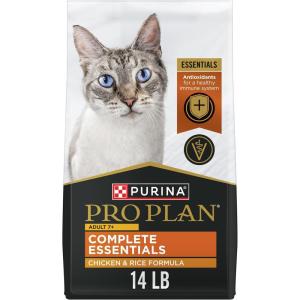 imagePurina Pro Plan Senior Cat Food Dry 7 Complete Essentials Chicken and Rice Formula 14 Pound Pack of 1