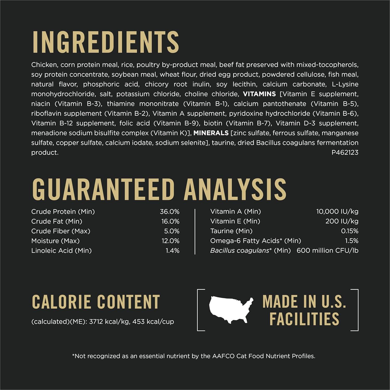 imagePurina Pro Plan Adult Hairball Control Cat Food Chicken and Rice Formula  16 lb BagChicken  Rice