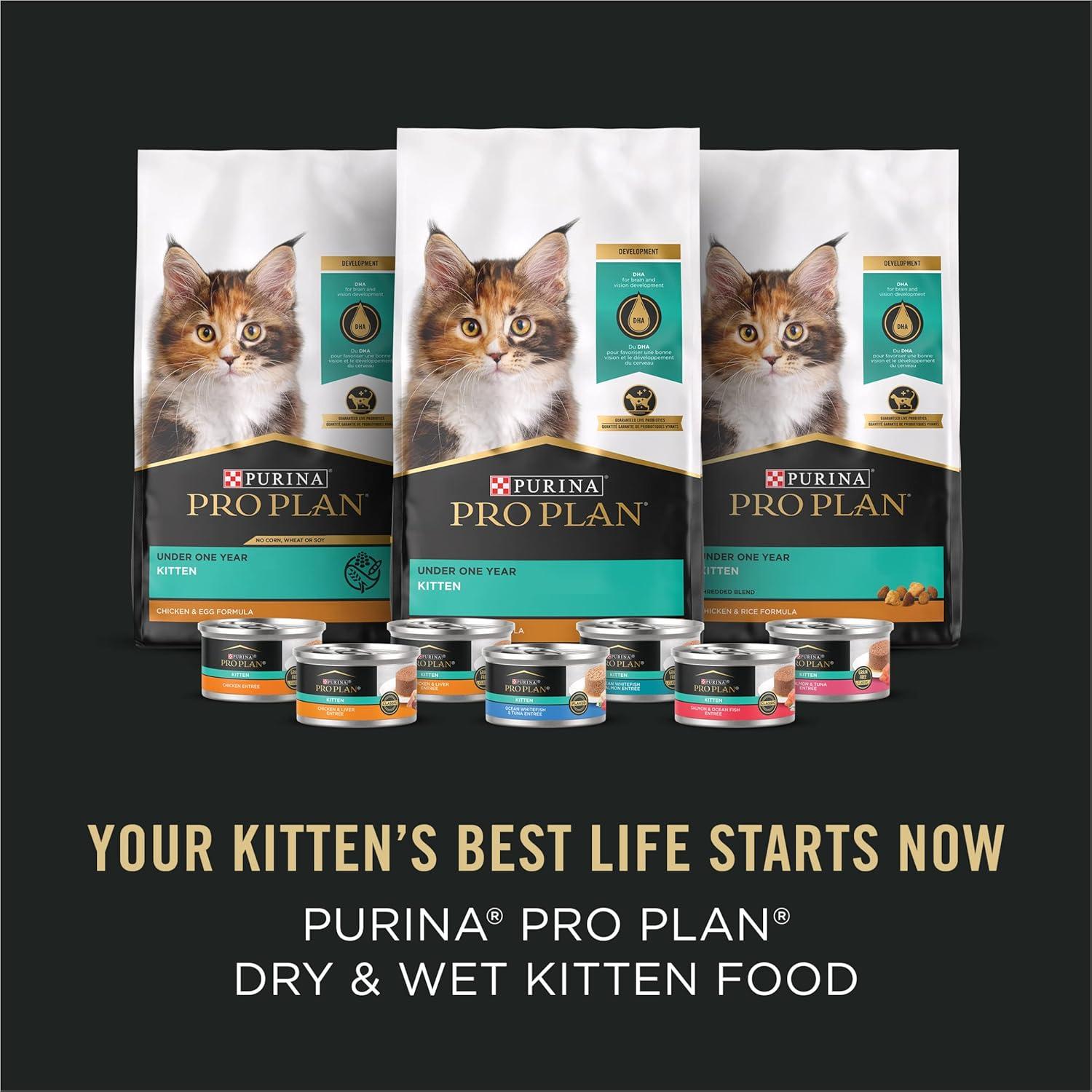 imagePurina Pro Plan Kitten Food Complete and Balanced Starter Kit  Dry and Wet Food Variety Pack