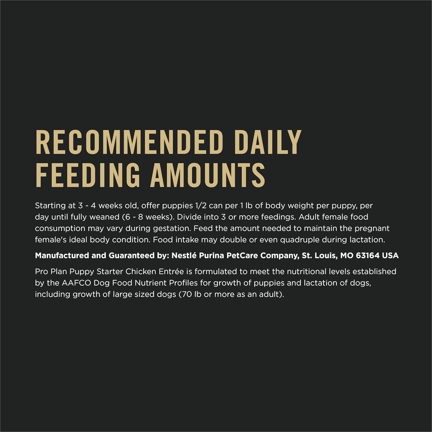 imagePurina Pro Plan Puppy Food Starter Mousse Chicken Entree Wet Dog Food  55 Ounce Pack of 24