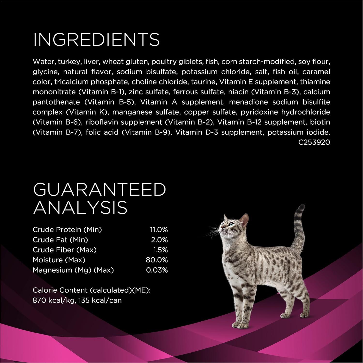imagePurina Pro Plan Veterinary Diets UR Urinary StOx Savory Selects Feline Formula Salmon Recipe in Sauce Wet Cat Food  Pack of 24 55 oz CansTurkey SS