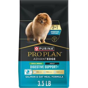 imagePurina Pro Plan AdvantEDGE Digestive Support Plus Small Breed Salmon and Oat Meal Formula Adult Dry Dog Food  12 lb BagSalmon  Oat Meal