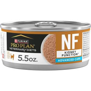 imagePro Plan Veterinary Diets Purina NF Kidney Function Advanced Care Feline Formula Adult Wet Cat Food Pate  Pack of 24 55 oz Cans