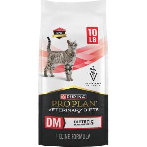 imagePurina Pro Plan Veterinary Diets DM Dietetic Management Feline Formula Dry Cat Food  10 lb Bag10 Pound Pack of 1